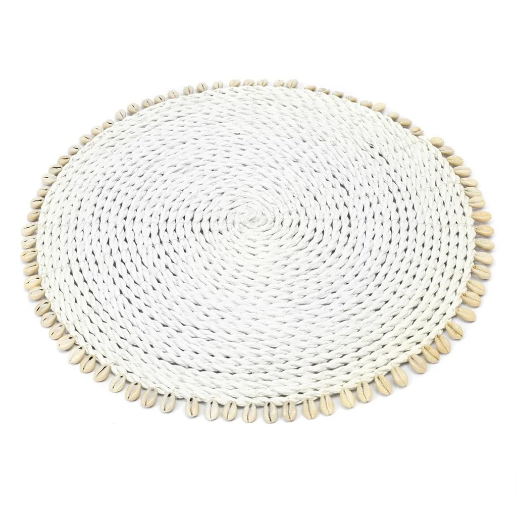 The Sea grass Shell Placemat - White - Balinaya