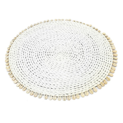 The Sea grass Shell Placemat - White - Balinaya