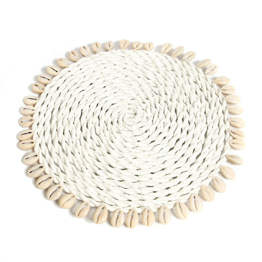 The Sea grass Shell Potholder - White - Balinaya