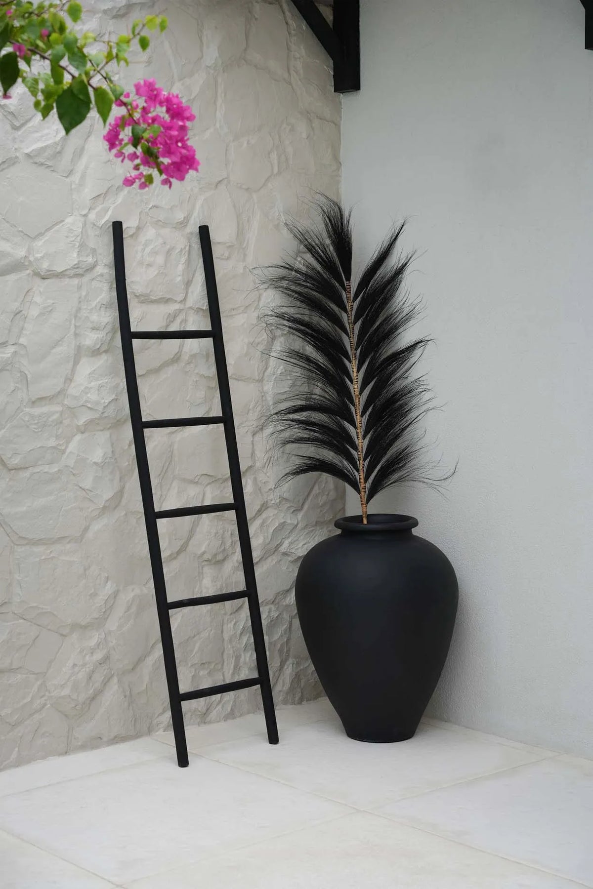 The Stunning Leaf - Black - Set of 6 - Balinaya