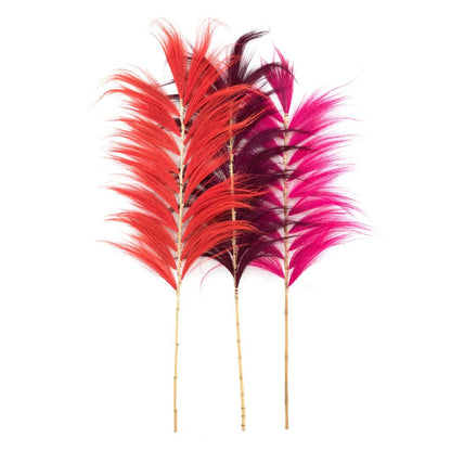 The Stunning Leaf - Vibrant Red - Set of 6 - Balinaya