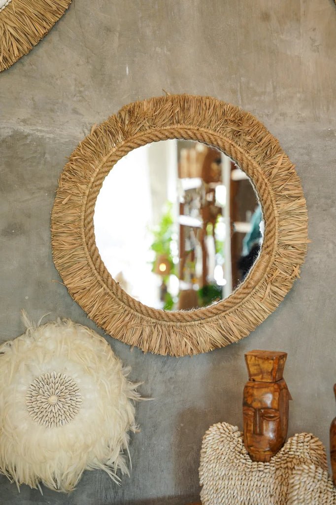 The "Tahiti" Mirror - Natural - Balinaya