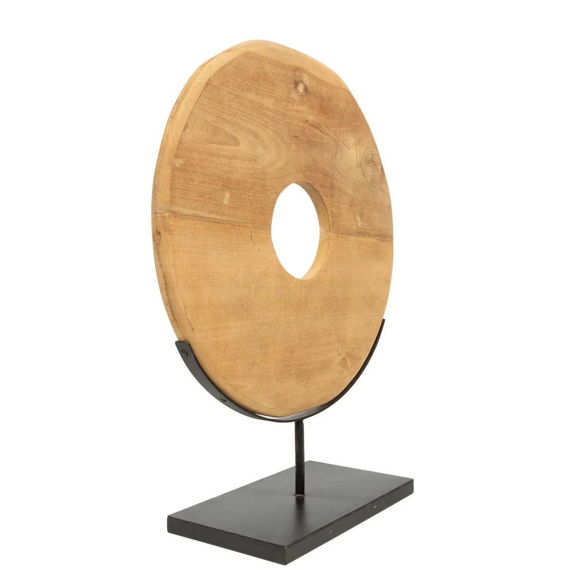 The Teak Disc on Stand - L - Balinaya