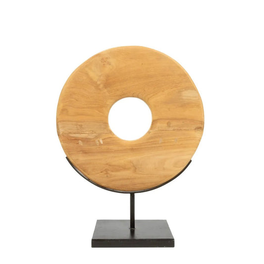 The Teak Disc on Stand - M - Balinaya