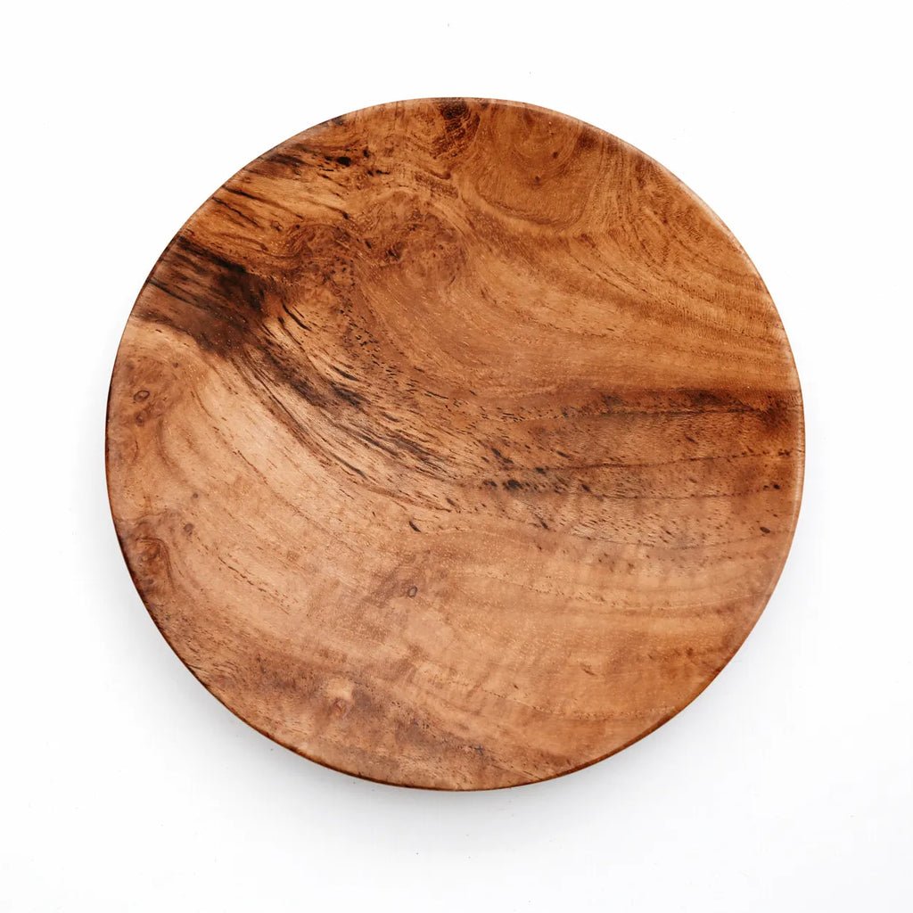 The Teak Root Round Plate - L - Balinaya