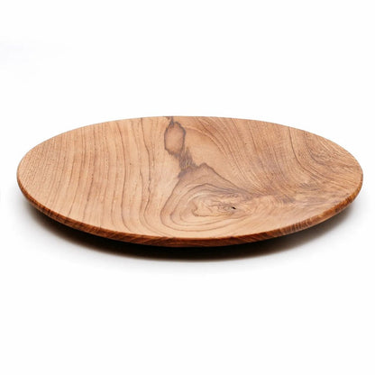 The Teak Root Round Plate - L - Balinaya