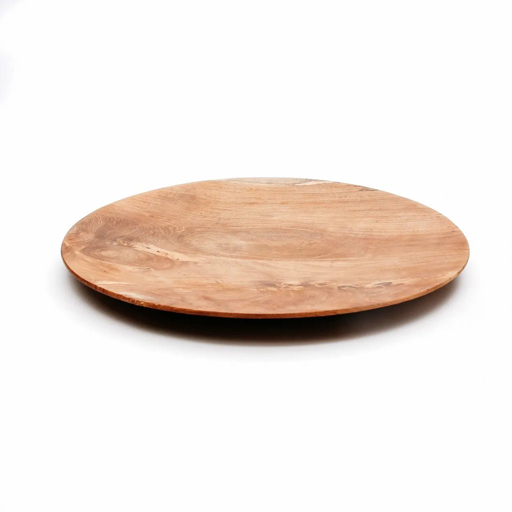 The Teak Root Round Plate - M - Balinaya