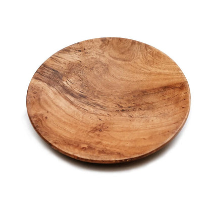 The Teak Root Round Plate - M - Balinaya