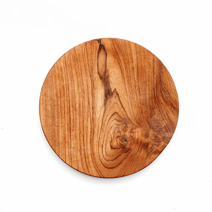 The Teak Root Round Plate - M - Balinaya