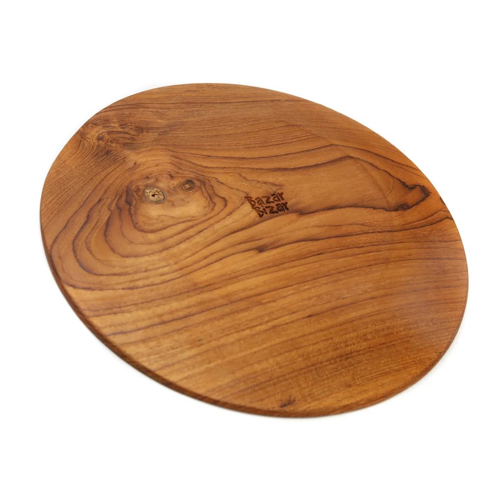 The Teak Root Round Plate - XL - Balinaya