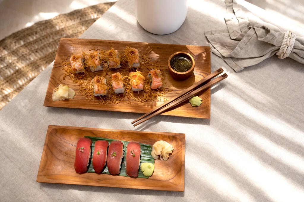 The Teak Root Sushi Plate - L - Balinaya