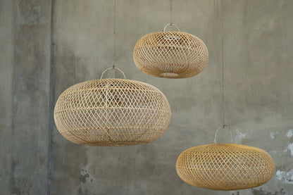 The "Wholly" Pendant Lamp - Natural - L - Balinaya