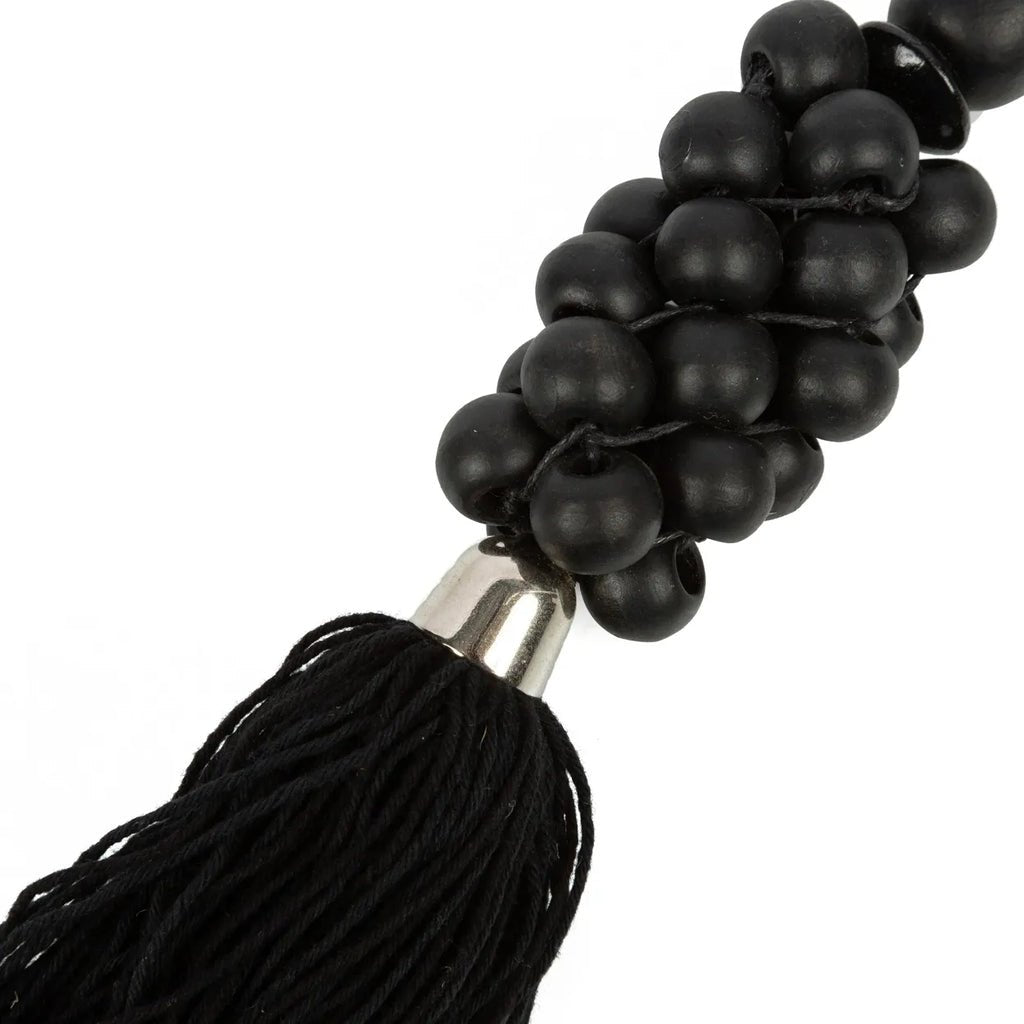 The Wooden Beads Keychain - Black - Balinaya