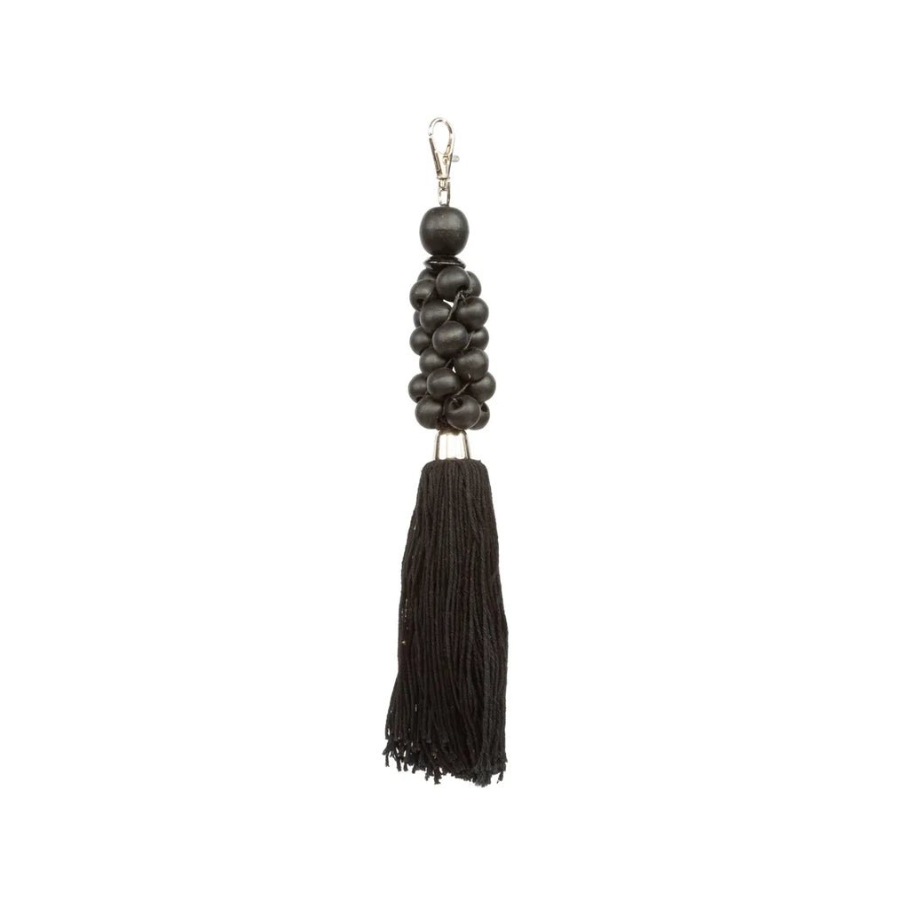 The Wooden Beads Keychain - Black - Balinaya