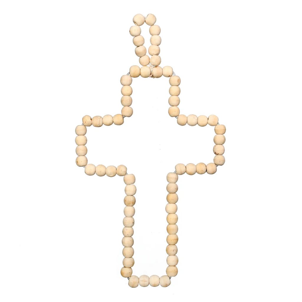 The Wooden Cross Hanging Decoration - Natural - Balinaya